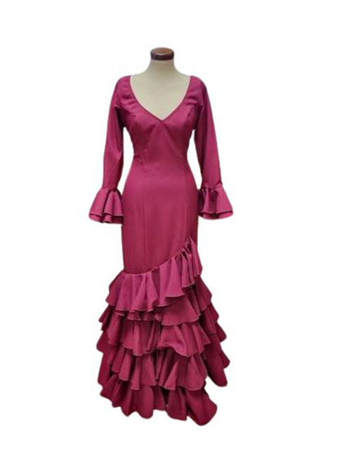 サイズ48.フラメンコドレスのロリータモデル。ブーゲンビリア